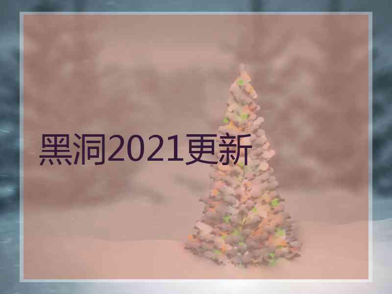 黑洞2021更新