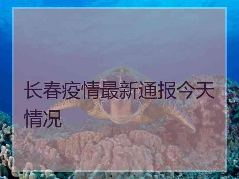 长春疫情最新通报今天情况