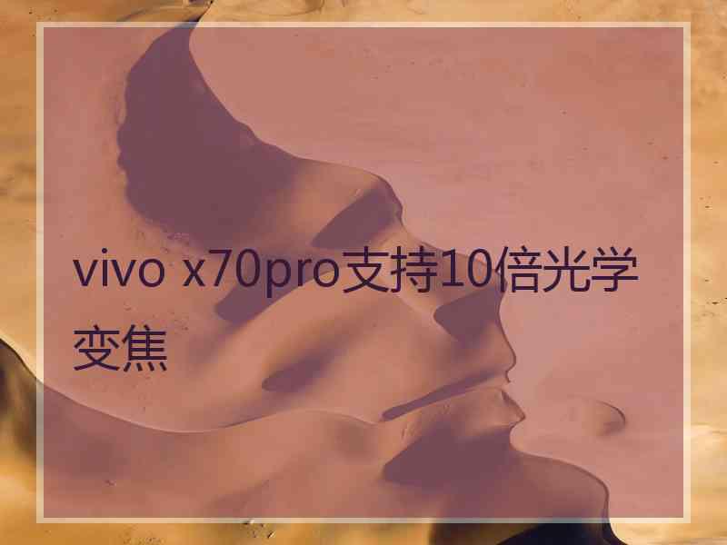 vivo x70pro支持10倍光学变焦