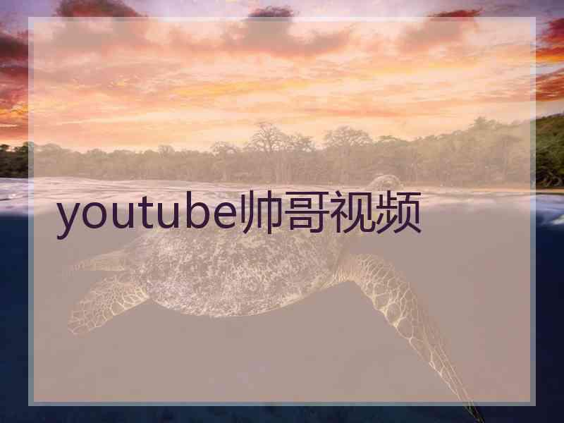 youtube帅哥视频