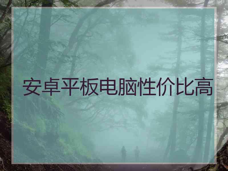 安卓平板电脑性价比高