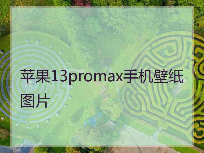 苹果13promax手机壁纸图片