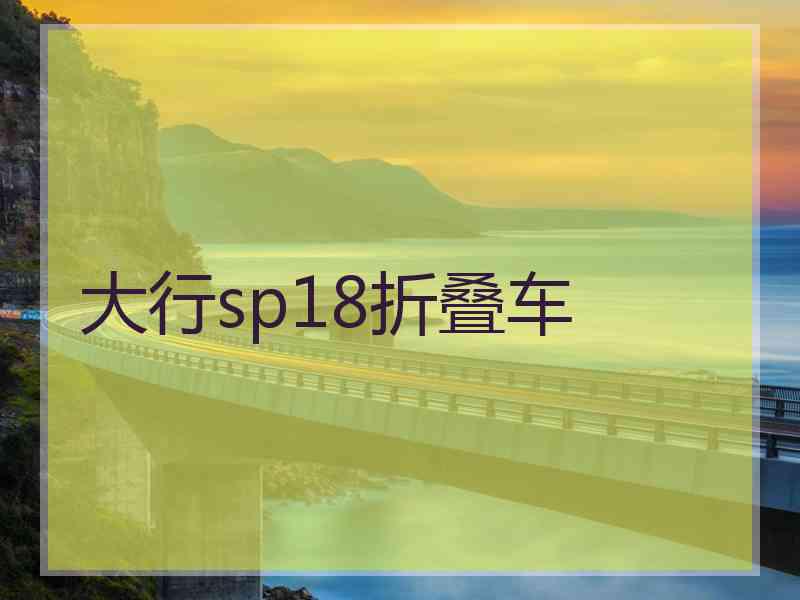 大行sp18折叠车