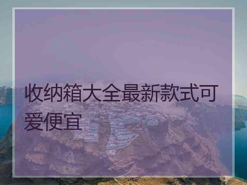 收纳箱大全最新款式可爱便宜