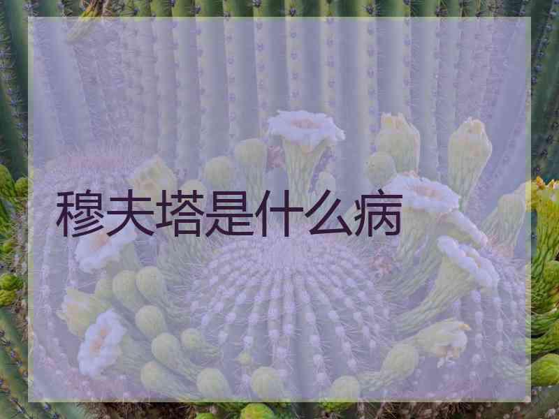 穆夫塔是什么病