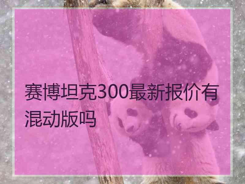 赛博坦克300最新报价有混动版吗