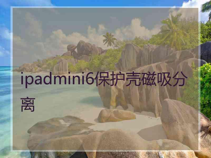 ipadmini6保护壳磁吸分离