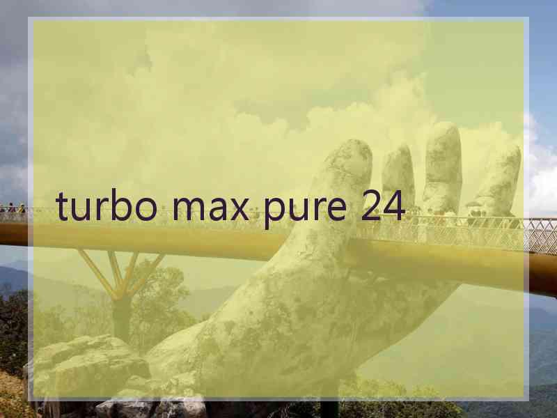 turbo max pure 24