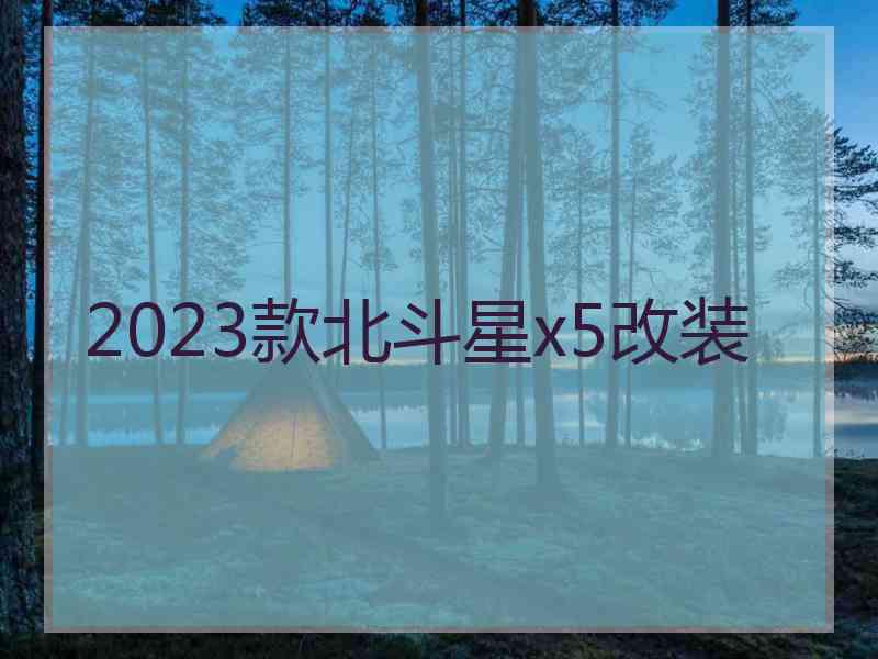 2023款北斗星x5改装