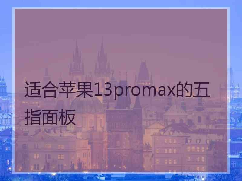 适合苹果13promax的五指面板