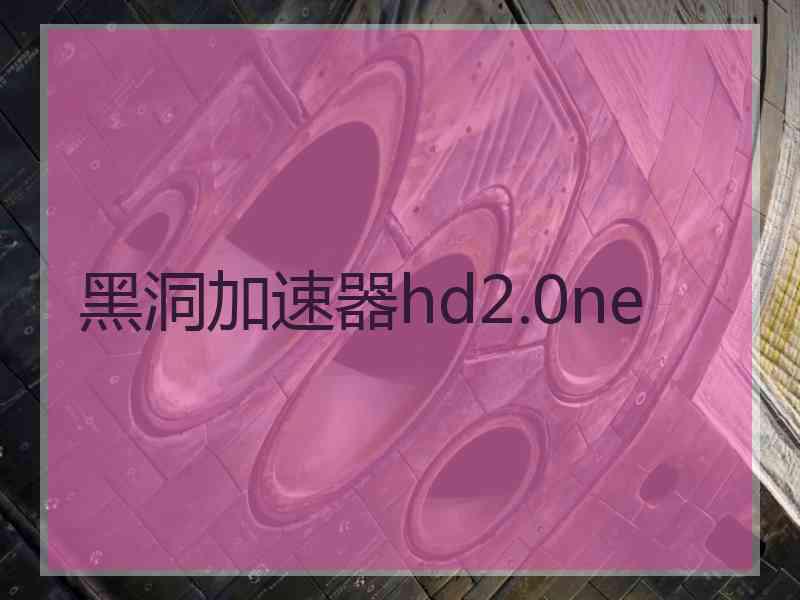 黑洞加速器hd2.0ne