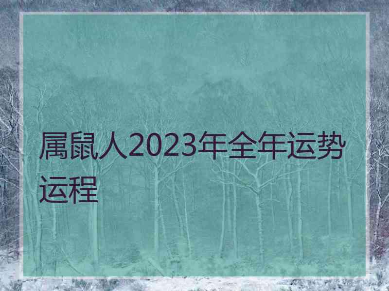 属鼠人2023年全年运势运程