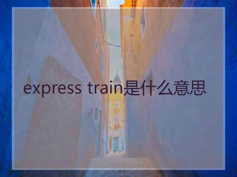 express train是什么意思