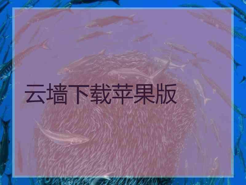 云墙下载苹果版