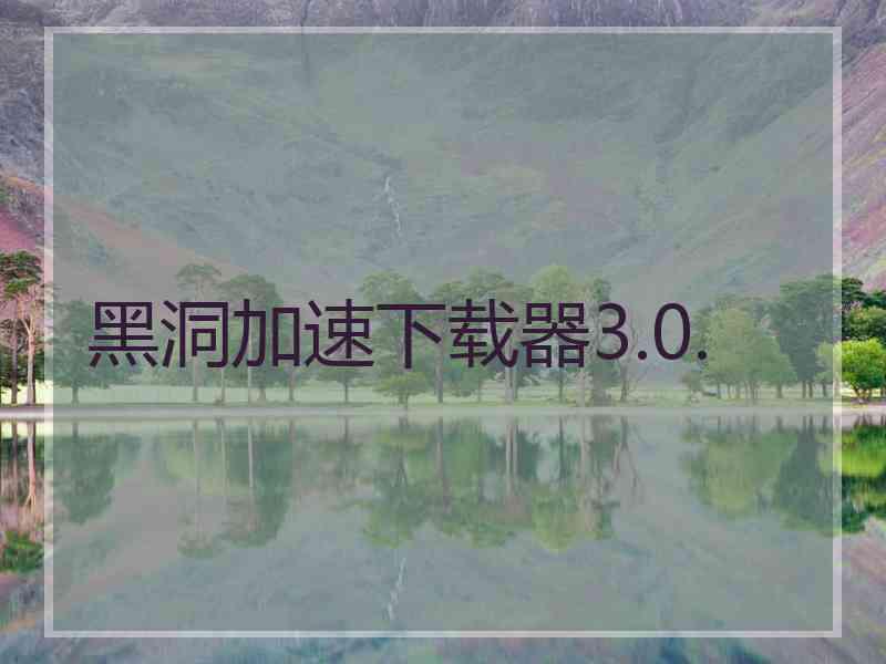 黑洞加速下载器3.0.