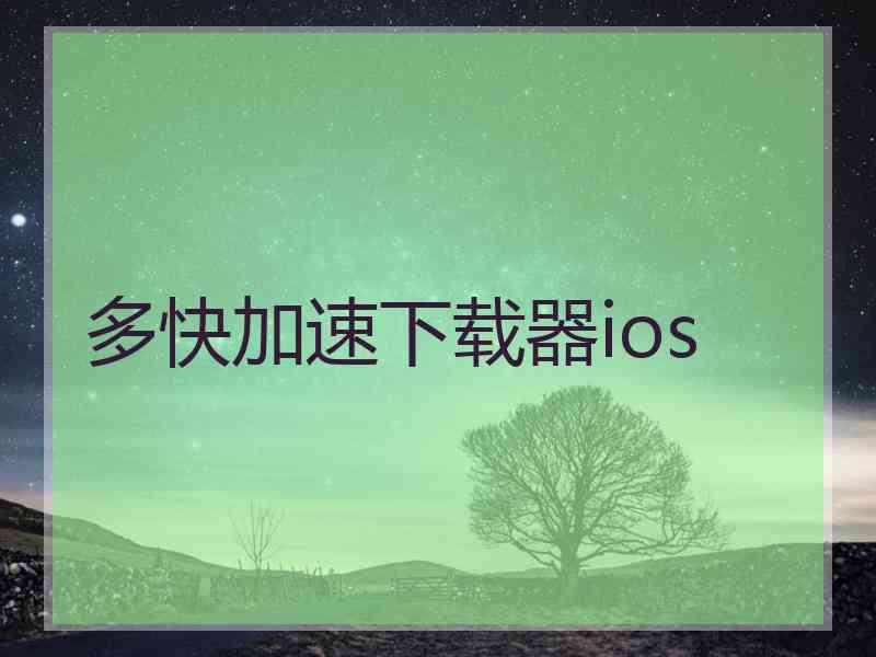 多快加速下载器ios