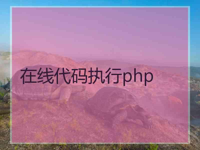 在线代码执行php