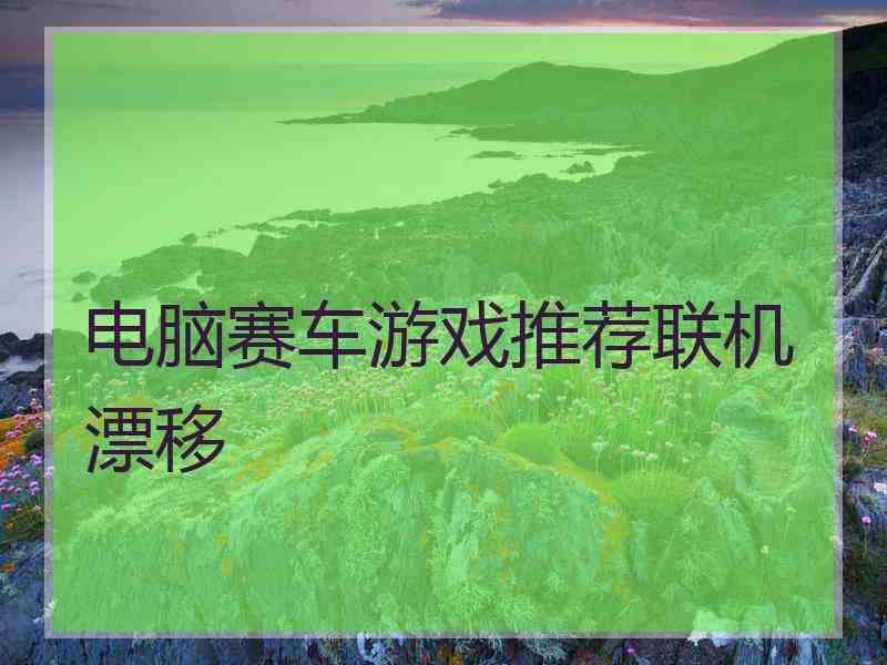 电脑赛车游戏推荐联机漂移