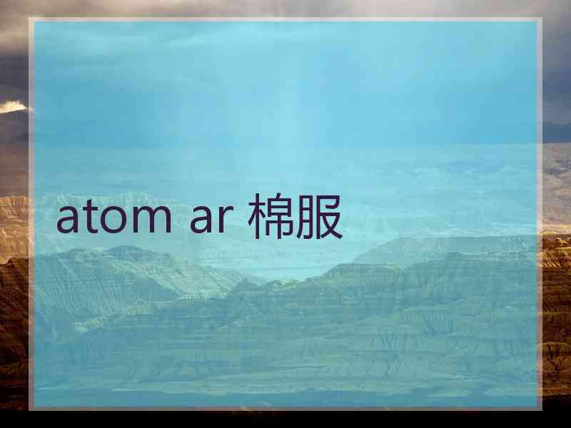 atom ar 棉服