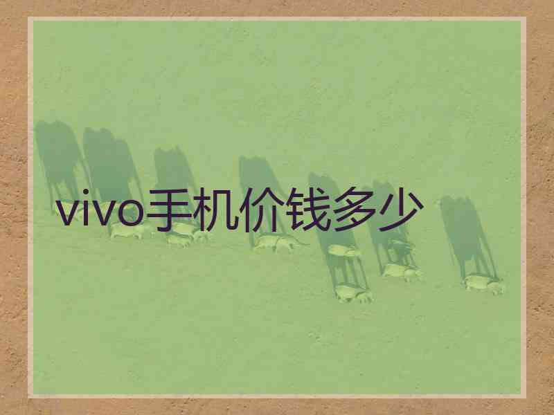 vivo手机价钱多少