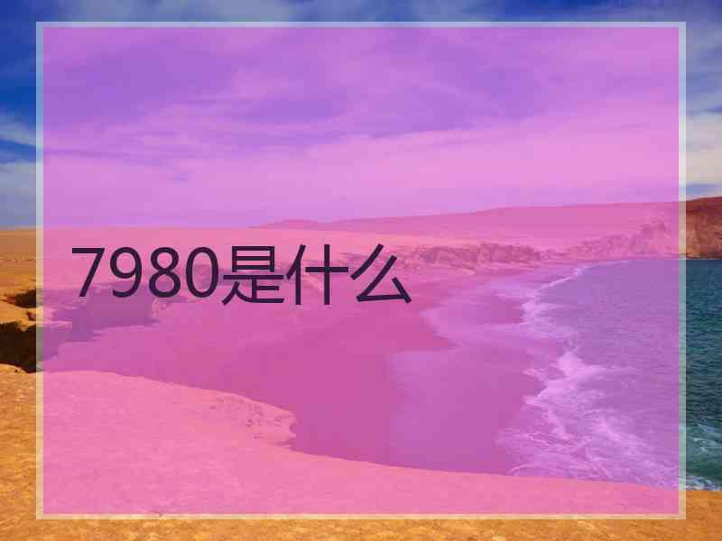 7980是什么