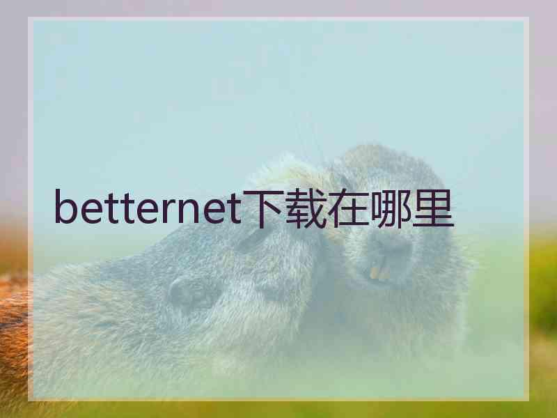 betternet下载在哪里