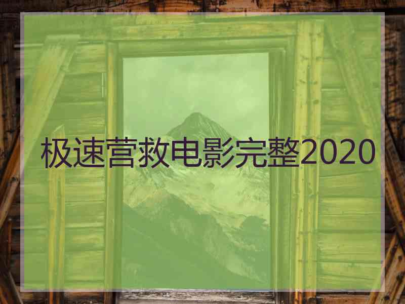 极速营救电影完整2020