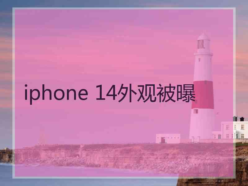 iphone 14外观被曝