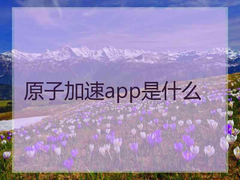 原子加速app是什么