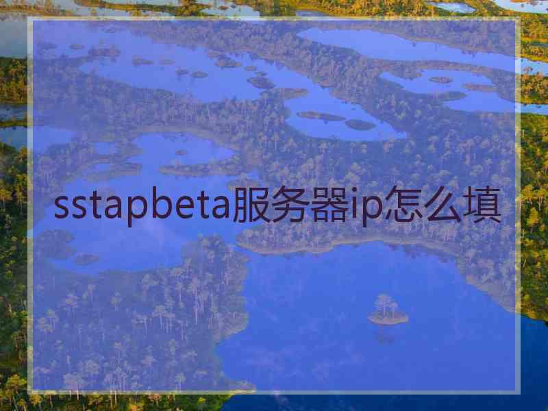 sstapbeta服务器ip怎么填