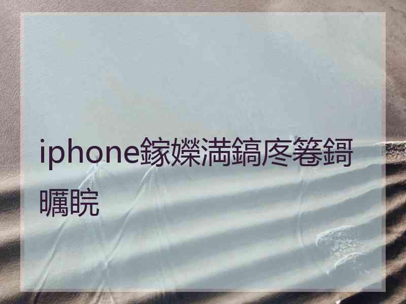 iphone鎵嬫満鎬庝箞鎶曞睆