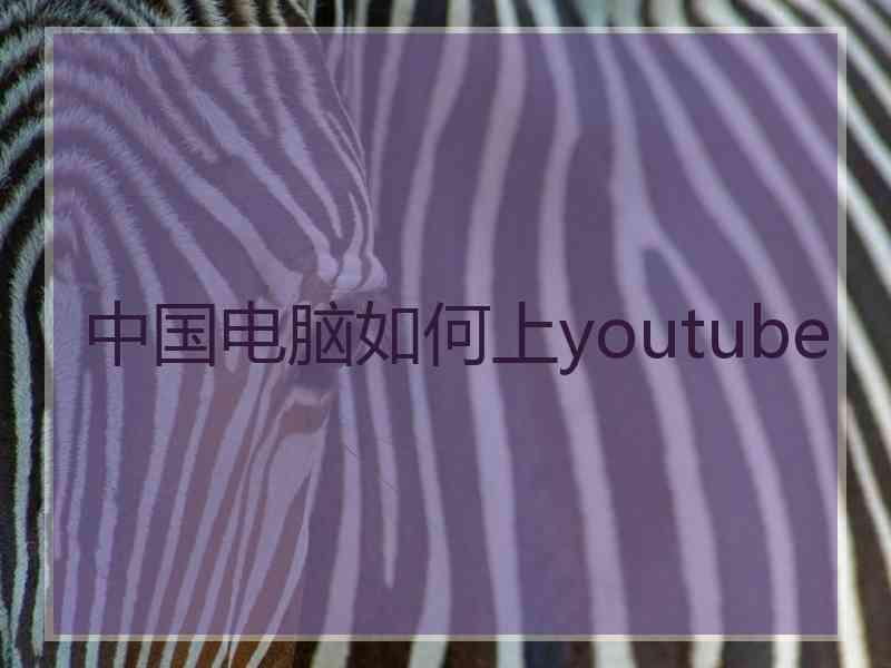 中国电脑如何上youtube