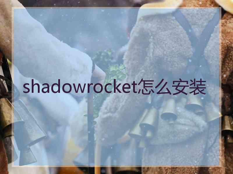 shadowrocket怎么安装