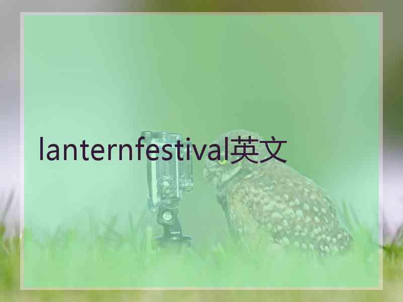 lanternfestival英文