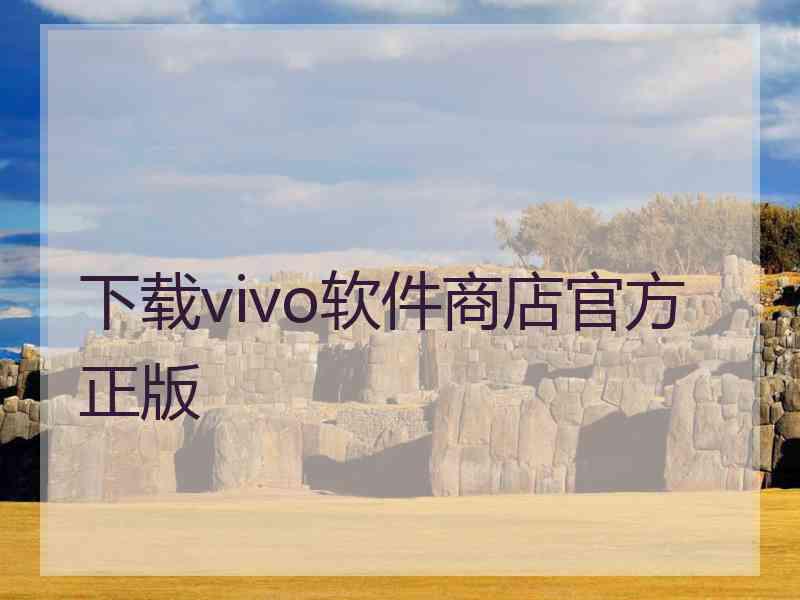 下载vivo软件商店官方正版