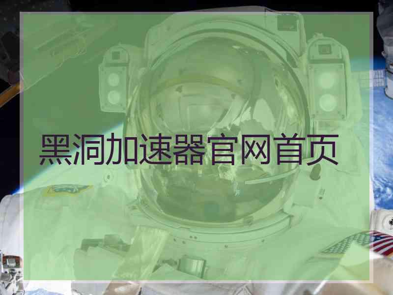 黑洞加速器官网首页