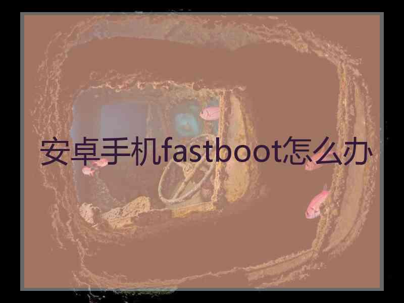 安卓手机fastboot怎么办