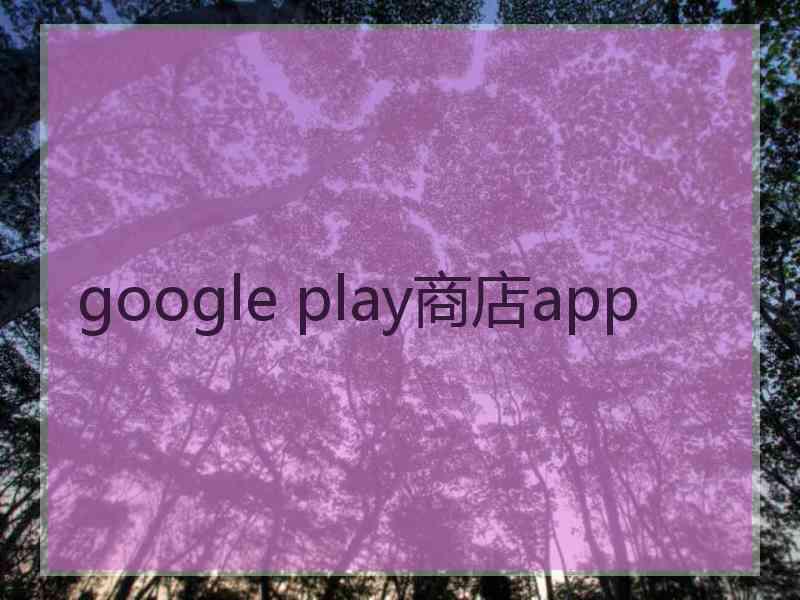 google play商店app