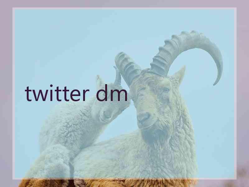 twitter dm